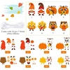 image:imageSumind 24 Sets Fall Leaves Ornaments Decorations Autumn Fall Craft Kit for Kids Sets Owl Cutouts DIY Fun Pumpkin Owl Decoration Home Activities for Birthday Thanksgiving Holiday Classroom Party Favors