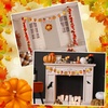 image:imageSumind 24 Sets Fall Leaves Ornaments Decorations Autumn Fall Craft Kit for Kids Sets Owl Cutouts DIY Fun Pumpkin Owl Decoration Home Activities for Birthday Thanksgiving Holiday Classroom Party Favors