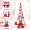 image:imageSumind 3 Pcs Christmas Sitting Doll Santa Claus Snowman Reindeer Sitter Christmas Ornament with Long Legs Xmas Figurines Plush for Table Fireplace Home DecorationValentines Day