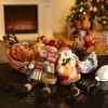 image:imageSumind 3 Pcs Christmas Sitting Doll Santa Claus Snowman Reindeer Sitter Christmas Ornament with Long Legs Xmas Figurines Plush for Table Fireplace Home DecorationChristmas
