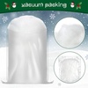image:imageSumind 4 Bags Snow Fluffy Decoration Artificial Snow Faux Snow Christmas Snow Blanket Artificial Fake Snow Indoor Blanket Snow for Xmas Party Winter Village Home Decor Blue Glitter StyleWhite