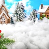 image:imageSumind 4 Bags Snow Fluffy Decoration Artificial Snow Faux Snow Christmas Snow Blanket Artificial Fake Snow Indoor Blanket Snow for Xmas Party Winter Village Home Decor Blue Glitter StyleWhite