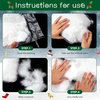 image:imageSumind 4 Bags Snow Fluffy Decoration Artificial Snow Faux Snow Christmas Snow Blanket Artificial Fake Snow Indoor Blanket Snow for Xmas Party Winter Village Home Decor Blue Glitter StyleWhite
