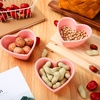 image:imageSumind 4 Pack Valentine Heart Shaped Bowl Cute Ceramic Bowl Red Candy Dish Heart Shaped Plates for Home Fruit Salad Soup Cereal Snacks Dessert Pudding Kitchen Household Cooking Gifts45 x 37 InchPink