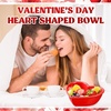 image:imageSumind 4 Pack Valentine Heart Shaped Bowl Cute Ceramic Bowl Red Candy Dish Heart Shaped Plates for Home Fruit Salad Soup Cereal Snacks Dessert Pudding Kitchen Household Cooking Gifts45 x 37 InchRed