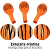 image:imageSumind 40 Pieces Tiger Print Stripes Balloons 12 Inch Jungle Animal Theme Safari Balloons for Zoo Jungle Party Supplies Safari Birthday Decoration