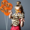 image:imageSumind 40 Pieces Tiger Print Stripes Balloons 12 Inch Jungle Animal Theme Safari Balloons for Zoo Jungle Party Supplies Safari Birthday Decoration