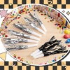 image:imageSumind 48 Pcs Gold Noise Makers Metallic Fringed Party Blowers Horns Whistles Noisemakers Party Favors for Adults Birthday Graduation Sporting Events Celebration Surprise SuppliesBlack and Silver