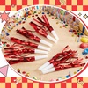 image:imageSumind 48 Pcs Gold Noise Makers Metallic Fringed Party Blowers Horns Whistles Noisemakers Party Favors for Adults Birthday Graduation Sporting Events Celebration Surprise SuppliesRed