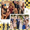 image:imageSumind 48 Pcs Silver Noise Makers Metallic Fringed Party Blowers Horns Whistles Noisemakers Party Favors for Adults Birthday Graduation Sporting Events Celebration Surprise SuppliesGold and Black
