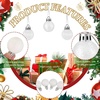 image:imageSumind 48 Pieces Christmas Mini Balls Ornaments 12 Inch Miniature Glitter Balls Xmas Tree Small Hanging Decorations Pendants for Holiday Party Wedding Home DIY Craft DecorClassic StyleRedWhite