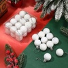 image:imageSumind 48 Pieces Christmas Mini Balls Ornaments 12 Inch Miniature Glitter Balls Xmas Tree Small Hanging Decorations Pendants for Holiday Party Wedding Home DIY Craft DecorClassic StyleRedWhite