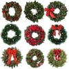 image:imageSumind 6 Pieces 14 Inch Wire Wreath Frame Round Wreath Metal Wire Rings Dark Green Making Rings for Christmas Floral Home Party Decoration DIY Crafts
