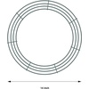 image:imageSumind 6 Pieces 14 Inch Wire Wreath Frame Round Wreath Metal Wire Rings Dark Green Making Rings for Christmas Floral Home Party Decoration DIY Crafts