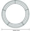 image:imageSumind 6 Pieces Wire Wreath Frame Metal Wire Rings Dark Green Round Wreath Form Making Rings for Christmas Floral Home Party Decoration 12 Inch