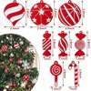 image:imageSumind Christmas Candy Cane PVC Peppermint Candy Ornament Lollipop Xmas Tree Hanging for Home Party Decor24