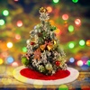 image:imageSumind Mini Christmas Tree Skirt 15 Inch Xmas Tree Skirt Miniature Christmas Skirt Decor for Xmas New Year Holiday Party Home OrnamentsRedWhitePlushRedwhite