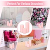 image:imageSumind Set of 12 Pillar Candles Bulk 3x 4 6 8 Dripless Unscented Poured Candles Long Clean Burning Tapers for Wedding Rustic Party Spa Bath Home Decor Relaxation All OccasionsIvoryPink