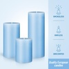 image:imageSumind Set of 12 Pillar Candles Bulk 3x 4 6 8 Dripless Unscented Poured Candles Long Clean Burning Tapers for Wedding Rustic Party Spa Bath Home Decor Relaxation All OccasionsIvoryBlue