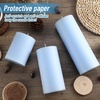 image:imageSumind Set of 12 Pillar Candles Bulk 3x 4 6 8 Dripless Unscented Poured Candles Long Clean Burning Tapers for Wedding Rustic Party Spa Bath Home Decor Relaxation All OccasionsIvoryBlue