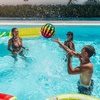 image:imageSumind Swimming Pool Gaming Ball 9 Inch Underwater Ball with Hose Adapter for Under Water Passing Dribbling Diving for AdultGradient StyleGradient Style