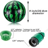 image:imageSumind Swimming Pool Gaming Ball 9 Inch Underwater Ball with Hose Adapter for Under Water Passing Dribbling Diving for AdultGradient StyleGreen and Black Style