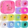 image:imageSumind 12 Pcs Summer Preppy Patch Clear Makeup Bag Bulk Cute Mini Pouch Bag Gift Nylon Travel Cosmetic Toiletry Portable Organizer Storage Purse Small Zipper Pouch Daily Use Storage Purse for WomenClear