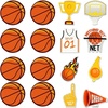 image:imageSumind 16 Pcs Sport Locker Magnets Sport Ball Player Fridge Magnetic for Locker Decorations American Flag Car Magnets Stickers Refrigerator Decor Party Supplies for Door Kitchen Office FridgeBasketball
