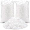 image:imageSumind 2 Bags Fake Snow Decoration Fluffy Artificial Cotton Fiber Fluffy Fake Clouds Soft Blanket for Crafts Mantle Village Christmas Winter Indoor Home DecorationGlitter GoldWhite