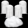 image:imageSumind 4 Bags Snow Fluffy Decoration Artificial Snow Faux Snow Christmas Snow Blanket Artificial Fake Snow Indoor Blanket Snow for Xmas Party Winter Village Home Decor Blue Glitter StyleWhite