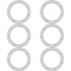 image:imageSumind 6 Pieces 14 Inch Wire Wreath Frame Round Wreath Metal Wire Rings Dark Green Making Rings for Christmas Floral Home Party Decoration DIY Crafts
