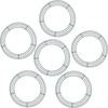 image:imageSumind 6 Pieces Wire Wreath Frame Metal Wire Rings Dark Green Round Wreath Form Making Rings for Christmas Floral Home Party Decoration 12 Inch