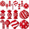image:imageSumind Christmas Candy Cane PVC Peppermint Candy Ornament Lollipop Xmas Tree Hanging for Home Party Decor24
