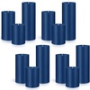 image:imageSumind Set of 12 Pillar Candles Bulk 3x 4 6 8 Dripless Unscented Poured Candles Long Clean Burning Tapers for Wedding Rustic Party Spa Bath Home Decor Relaxation All OccasionsIvoryNavy Blue