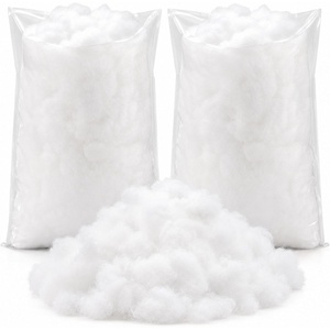 image:imageSumind 2 Bags Fake Snow Decoration Fluffy Artificial Cotton Fiber Fluffy Fake Clouds Soft Blanket for Crafts Mantle Village Christmas Winter Indoor Home DecorationGlitter GoldWhite