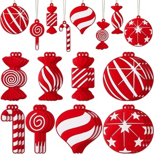 image:imageSumind Christmas Candy Cane PVC Peppermint Candy Ornament Lollipop Xmas Tree Hanging for Home Party Decor24