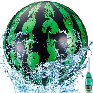 image:imageSumind Swimming Pool Gaming Ball 9 Inch Underwater Ball with Hose Adapter for Under Water Passing Dribbling Diving for AdultGradient StyleGreen and Black Style