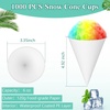 image:imageSumind 1000 Pieces Paper Cone Cups 6 oz Disposable Snow Cone Cup Pre Coated Leakproof Ice Cream Water Paper Cups for Dispenser Office Home Wedding Birthday Party1000