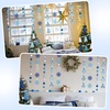 image:imageSumind 5 Pcs Winter Felt Snowflake Garland Let It Snow Banner White Blue Pom Balls String Banner Christmas Tree Hanging Ornament Snowball Garland for Xmas Wonderland Home Party Holiday DecorationsSnowflake