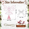 image:imageSumind Angel Christmas Tree Topper with Bow and LED Light String 9 Inch Lighted Glittered Angel Treetop Xmas Holiday Christmas Decorations Ornament Not PrelitPinkPink