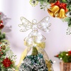 image:imageSumind Angel Christmas Tree Topper with Bow and LED Light String 9 Inch Lighted Glittered Angel Treetop Xmas Holiday Christmas Decorations Ornament Not PrelitPinkGold