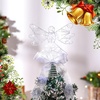 image:imageSumind Angel Christmas Tree Topper with Bow and LED Light String 9 Inch Lighted Glittered Angel Treetop Xmas Holiday Christmas Decorations Ornament Not PrelitPinkWhite
