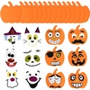 image:imageSumind 32 Pcs Halloween Foam Pumpkin Craft Kit Pumpkin Sticker DIY Activity Set with Self Adhesive Fun Halloween Party Activity Supplies for Home CraftsCute StyleCute Style