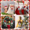 image:imageSumind 12 Pcs Christmas Metal Gnome Ornaments Hollow Santa HatSanta  Hollow Cutout Design with Hanging Hook Tree Decoration for Christmas Party DIY Craft Festive Holiday Hanging Home DecorSanta