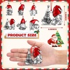 image:imageSumind 12 Pcs Christmas Metal Gnome Ornaments Hollow Santa HatSanta  Hollow Cutout Design with Hanging Hook Tree Decoration for Christmas Party DIY Craft Festive Holiday Hanging Home DecorSanta