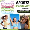 image:imageSumind 4 Pcs Narrow NonSlip Sport Headbands Elastic GripBlack Grey  Elastic Silicone Grip Thick Design for Yoga Exercise Sweatbands During Running Gym Workouts Comfortable Stays in PlaceMixed Colors