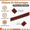 image:imageSumind 4 Pcs Narrow NonSlip Sport Headbands Elastic GripBlack Grey  Elastic Silicone Grip Thick Design for Yoga Exercise Sweatbands During Running Gym Workouts Comfortable Stays in PlaceNude Brown  Black