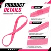 image:imageSumind 4 Pcs Narrow NonSlip Sport Headbands Elastic GripBlack Grey  Elastic Silicone Grip Thick Design for Yoga Exercise Sweatbands During Running Gym Workouts Comfortable Stays in PlaceBlack Pink