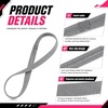 image:imageSumind 4 Pcs Narrow NonSlip Sport Headbands Elastic GripBlack Grey  Elastic Silicone Grip Thick Design for Yoga Exercise Sweatbands During Running Gym Workouts Comfortable Stays in PlaceBlack  Grey