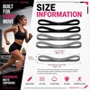 image:imageSumind 4 Pcs Narrow NonSlip Sport Headbands Elastic GripBlack Grey  Elastic Silicone Grip Thick Design for Yoga Exercise Sweatbands During Running Gym Workouts Comfortable Stays in PlaceBlack  Grey